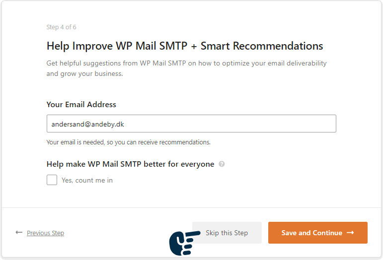 wp mail help improve